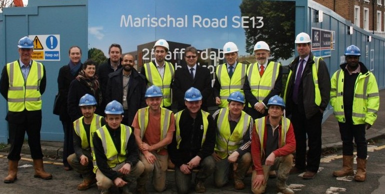 Group shot Marischal Road by sign JPEG